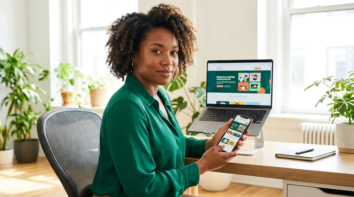 Même site internet affiché parfaitement sur ordinateur, tablette et smartphone